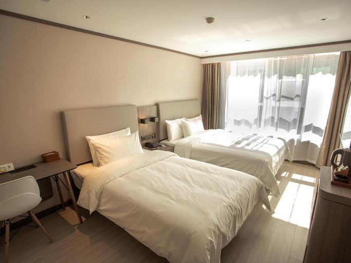 Bedroom 3, Hanting Hotel Qingdao Chengyang Wanda Plaza 1St Branch, Qingdao
