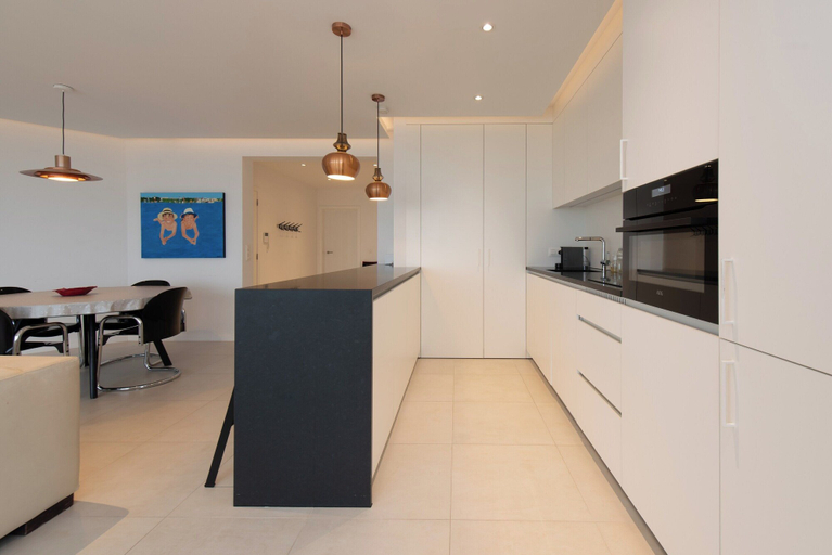 Private kitchen 4, Apartment on Zeedijk With Sea View, West-Vlaanderen