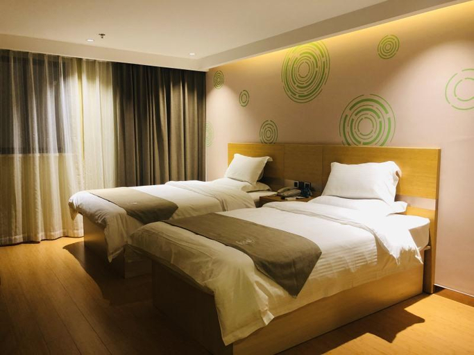 Bedroom 2, GreenTree Inn Shanghai Railway Station Macao Road, Shanghai