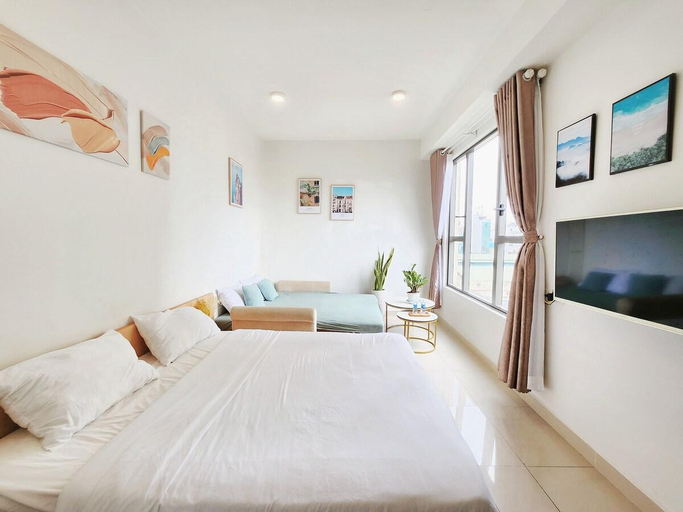 Bedroom 4, City View, 1km to Center, BR & Sofa bed, Free Gym, District 4
