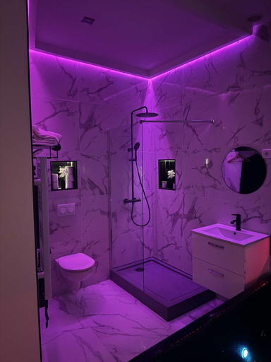 Bathroom 3, Suite Zen Jacuzzi TV Integree Clim Wifi Beziers Centre Arrivee Autonome 24h24, Hérault