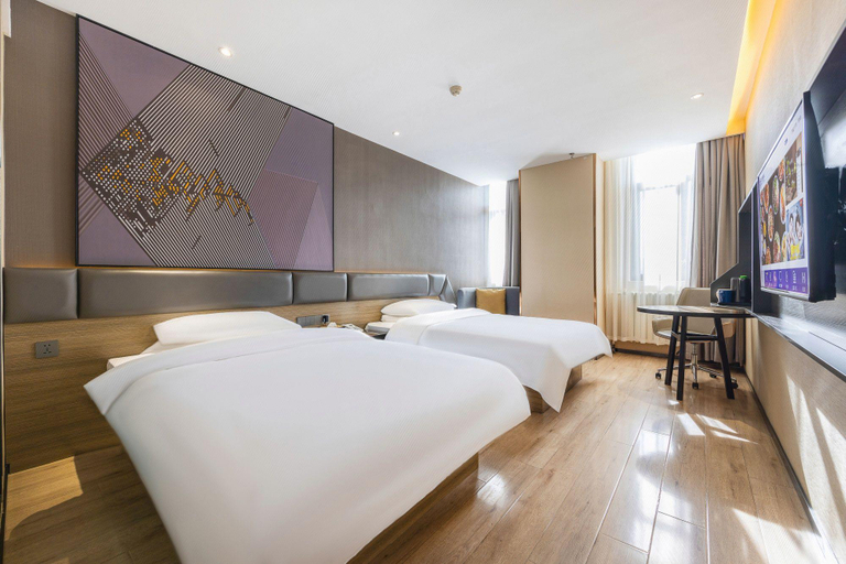 Bedroom 2, IU Hotels· Lanzhou Xike Station Huanghelou Branch, Lanzhou