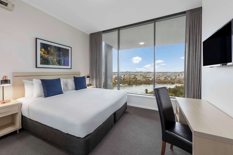 Bedroom 3, Oaks Brisbane on Margaret Suites, Brisbane
