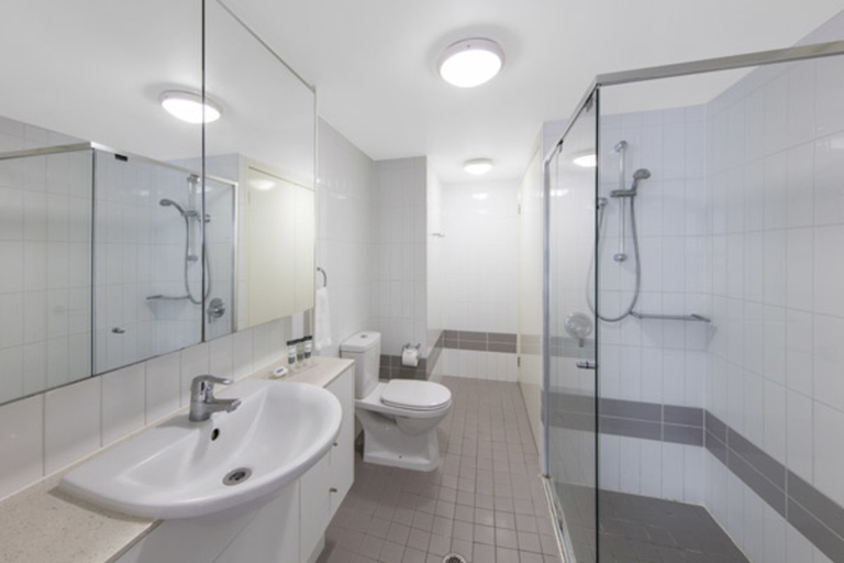 Bathroom 4, Oaks Brisbane Felix Suites, Brisbane
