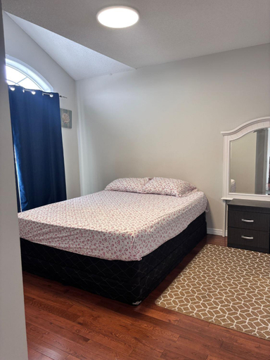 Bedroom 2, Bright Queen Room close to Sheridan College and Airport, Peel