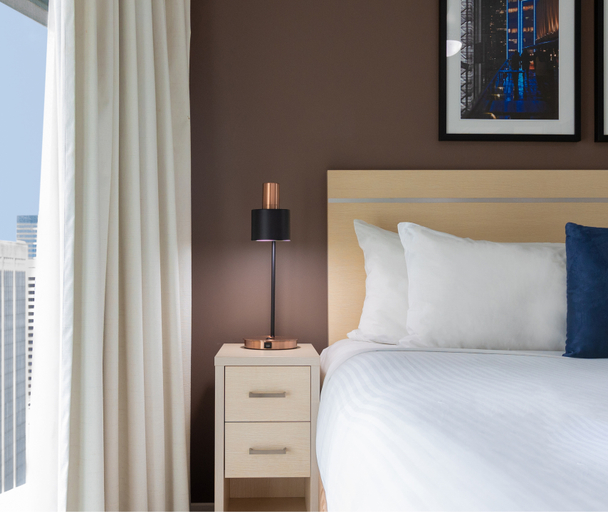 Bedroom 3, Oaks Brisbane Felix Suites, Brisbane