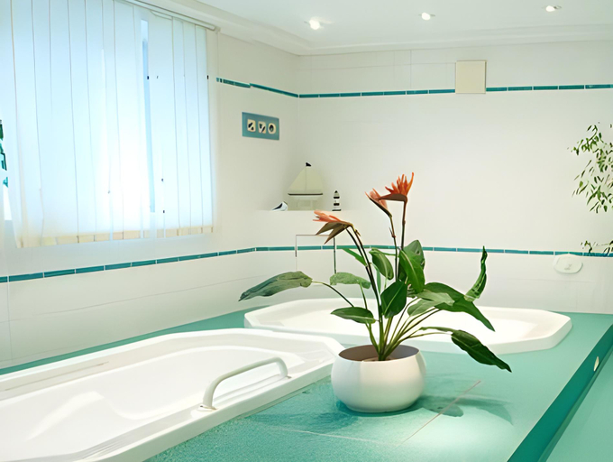 Bathroom 5, Parkhotel Seeblick, Rostock