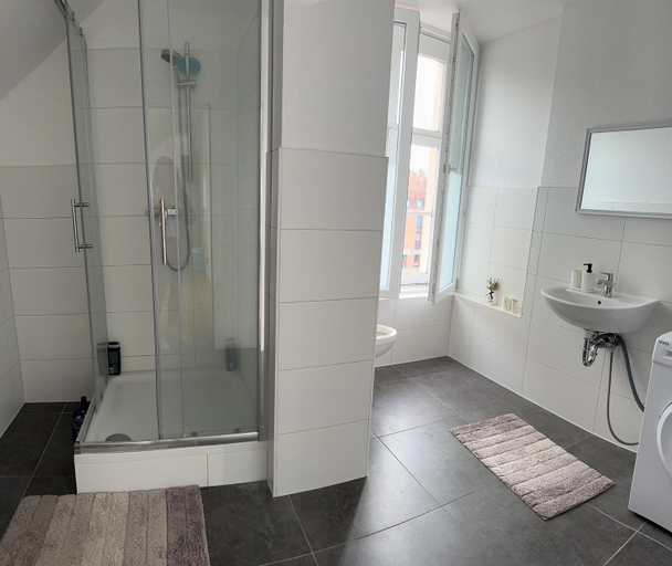 Bathroom 2, Monteurshaus in Munsternahe, Steinfurt