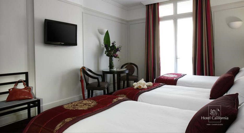 Bedroom 2, HOTEL CALIFORNIA CHAMPS ELYSEES, Paris