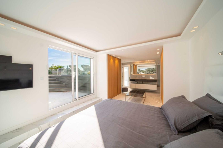 Bedroom 2, Sumptuous terrace apartment - Cannes - Sea view, Alpes-Maritimes