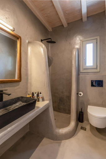 Bathroom, Modern Mykonos Villa Private Pool Stunning View, South Aegean