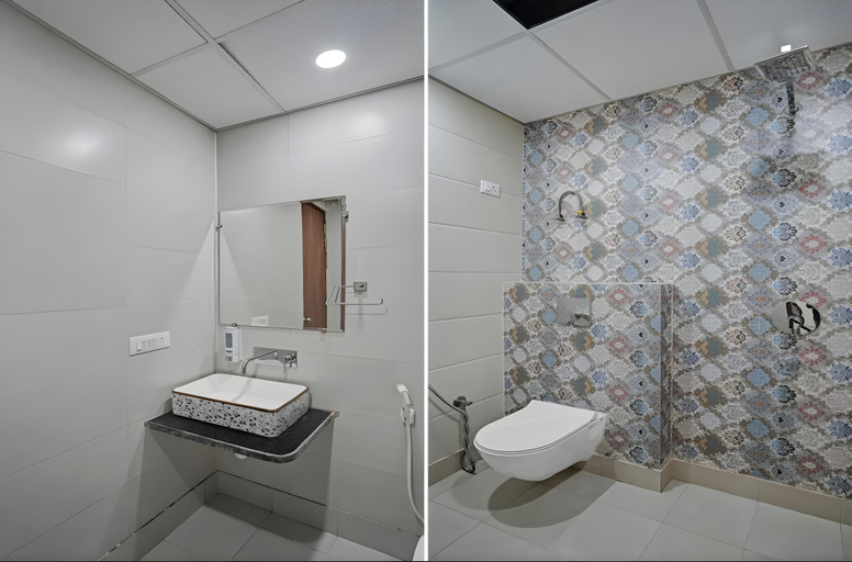 Bathroom 2, Hotel Anvi Residency Sector 122, Gautam Buddha Nagar