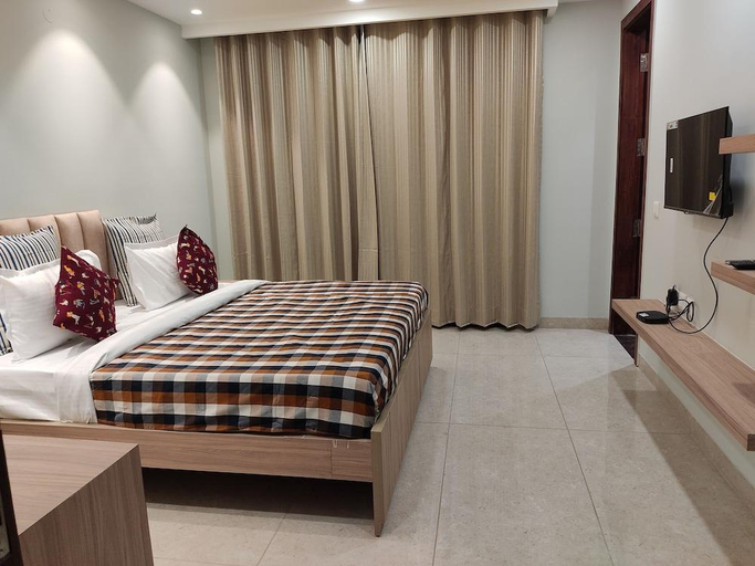 Bedroom 1, Perch Service Apartment - MG Road, Gurgaon