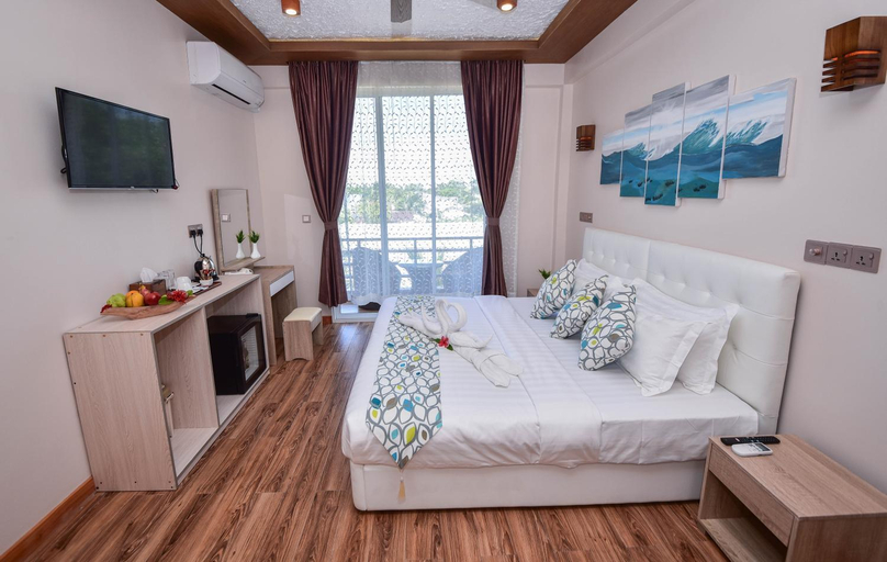 Bedroom, Vilu Thari Inn Maldives