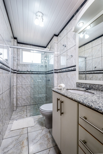 Bathroom 2, Apart W/barbecue 10min From Jurere Beach Rf203, Florianopolis