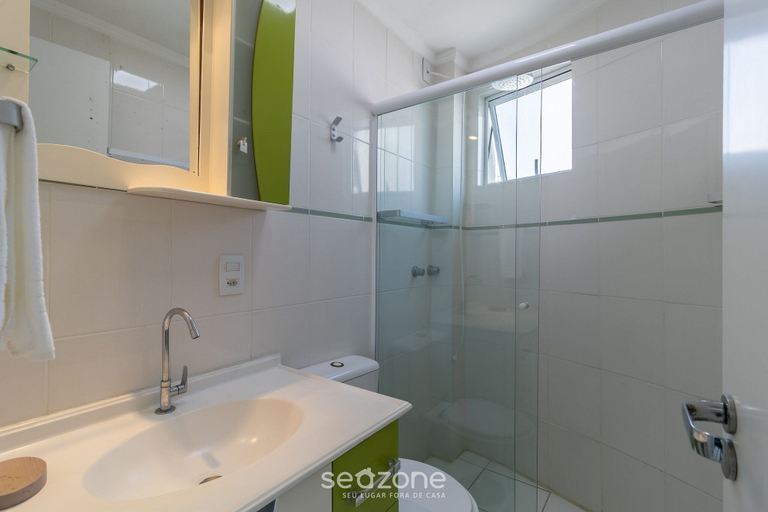 Bathroom, Aprt w Balcony 600m fr the Coast Centro BC Ejf0702, Balneário Arroio do Silva