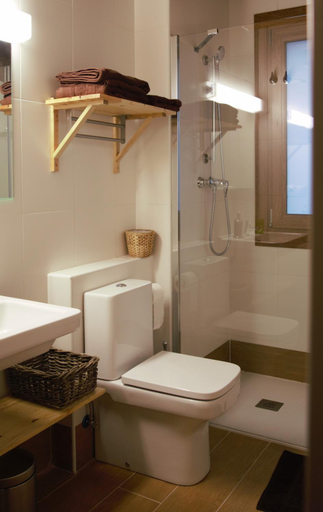 Bathroom, Hostal-Cicloturismo Lopenea, Navarra