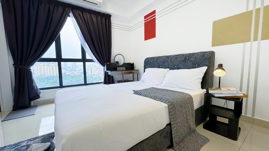 Bedroom 4, Elegant 3-Bedroom Fully Air-Con @ Vista Sentul, Kuala Lumpur