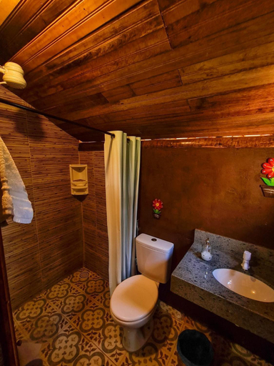 Bathroom, Chale Rustico 3 - Retiro Andaluz, Brumadinho