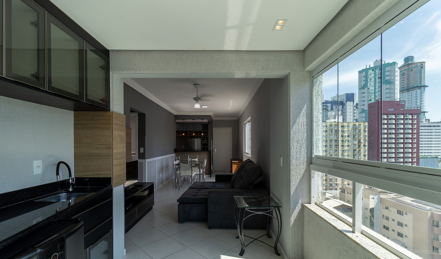 Living area, Aprt w Balcony 600m fr the Coast Centro BC Ejf0702, Balneário Arroio do Silva