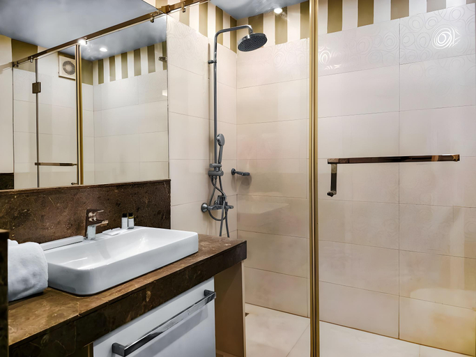 Bathroom 4, Ajanta Hotel, Delhi