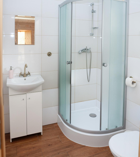 Bathroom, Domki na lowisku Admar w Dabiu Lubuskim, Krosno Odrzańskie