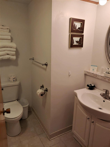 Bathroom, Lakeshore Motel Ice Lake, Iron