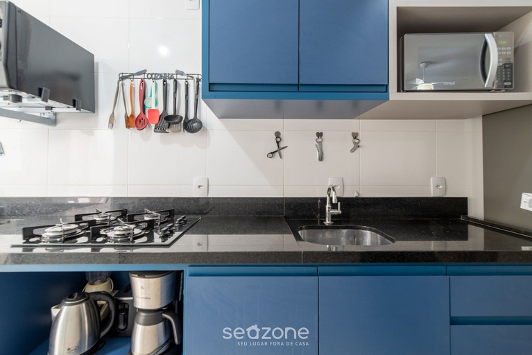 Private kitchen 2, Ap w/ BBQ 600 m From the Beach in Floripa Rli0101, Florianopolis