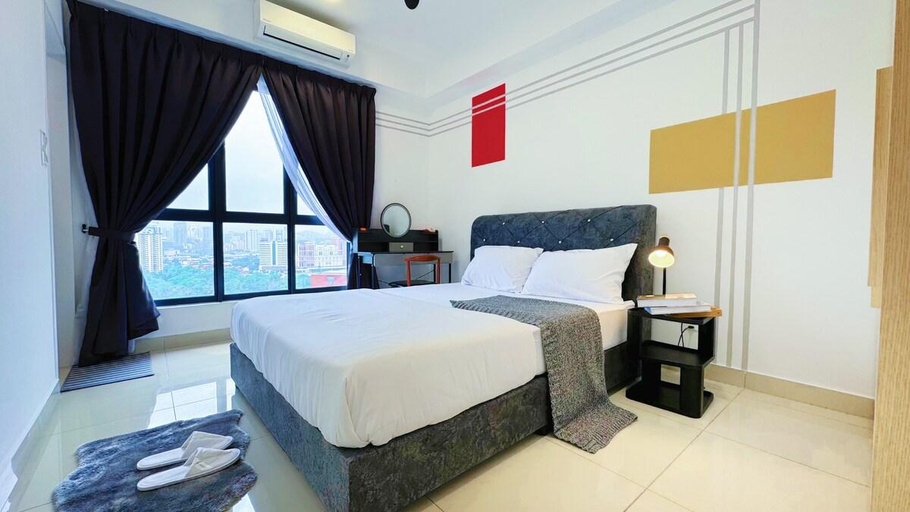 Bedroom 5, Elegant 3-Bedroom Fully Air-Con @ Vista Sentul, Kuala Lumpur