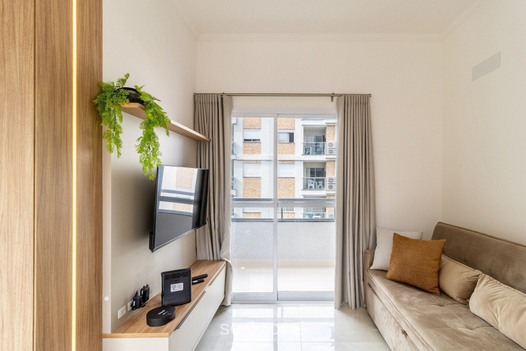 Living area 3, Nice and Equipped Apt. 200m From the Beach Pra0304, Florianopolis