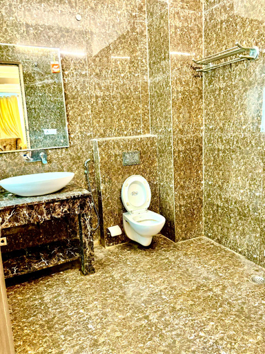 Bathroom 3, Hotel Pushpanjali, Delhi
