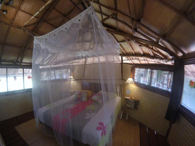 Bedroom, Location " la Pirogue " Maison d'Hotes a Moorea