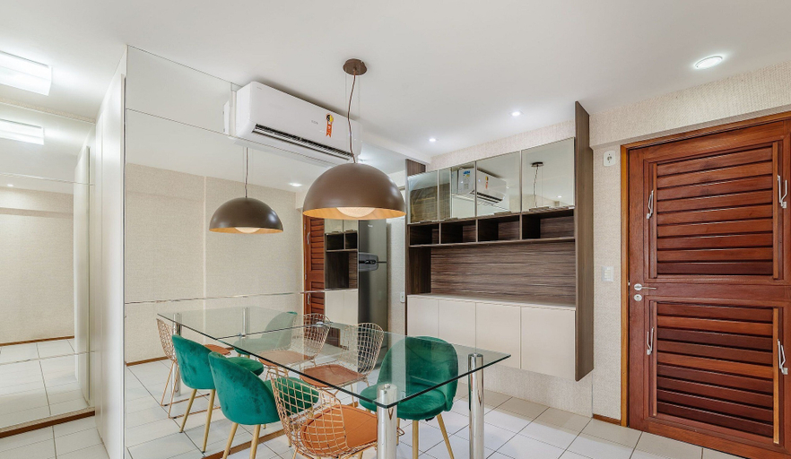 Private kitchen, Apts 600m From Ponta Verde Beach in Condo w/ Pool - RPV, Maceió (capital)