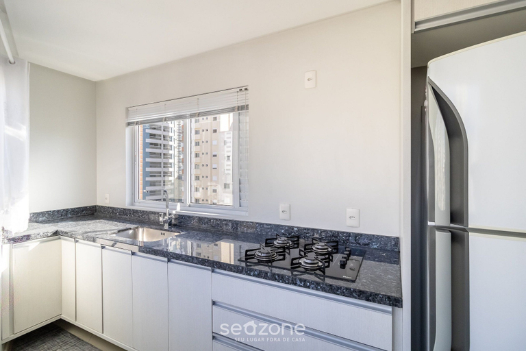 Private kitchen, Apartment with bathtub near the beach YVD1301, Balneário Arroio do Silva