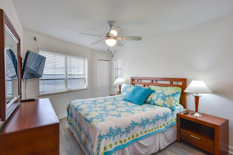Bedroom 3, Waterfront Nettles Island Beach House: Pool Access, Saint Lucie