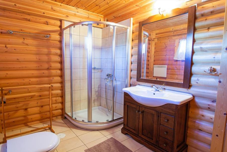 Bathroom, Chalet Stiga Kalavrita - Apartments, West Greece