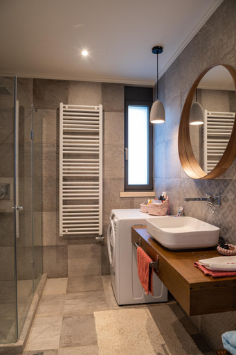 Bathroom, Villa Kalamos / Sea View and Pool nearby Athens, Attica