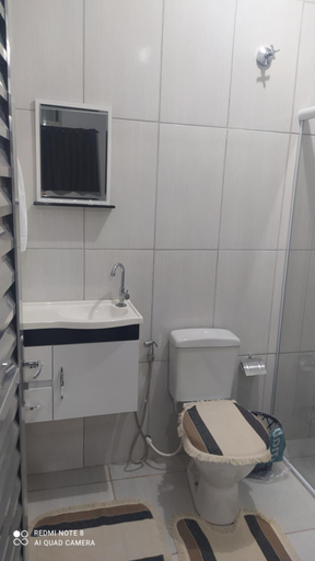 Bathroom 3, Pousada Quarto com ar, wi fi,frigobar perto da basilica, Aparecida