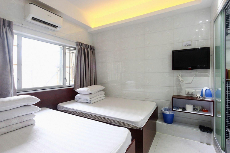 Bedroom, Blue Sky Hotel, Kowloon