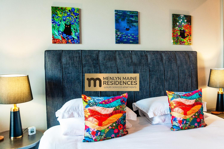 Bedroom, Menlyn Maine Residences - Paris king sized bed, City of Tshwane