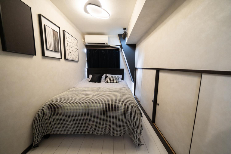 Bedroom 2, S112 新宿最中心 東新宿站5分 2室-Shinjuku center 5 mins to Station, Max 7P 直达新宿 涉谷 表参道 池袋 上野 代代木 银座 原宿, Shinjuku