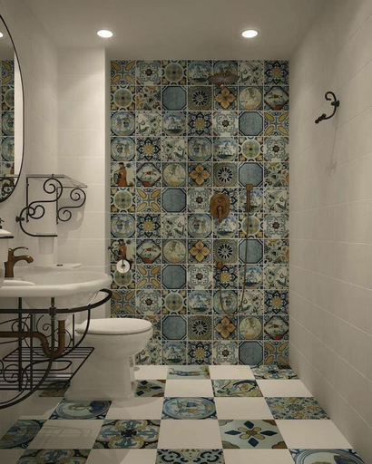 Bathroom 5, Art riad au bord de la mer 1, El Jadida