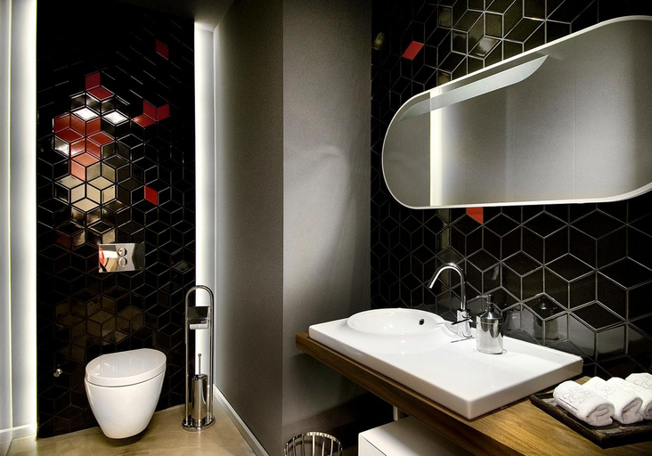 Bathroom 4, Nuru Ziya Residence hotel, Beyoğlu