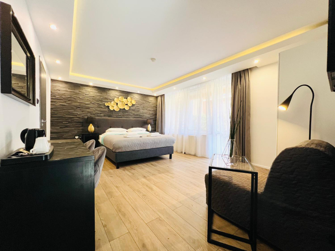 Bedroom, Apartamenty DELUXE-DAHARA Blisko Plazy-Kuchnia,Parking, Nowy Dwór Gdański