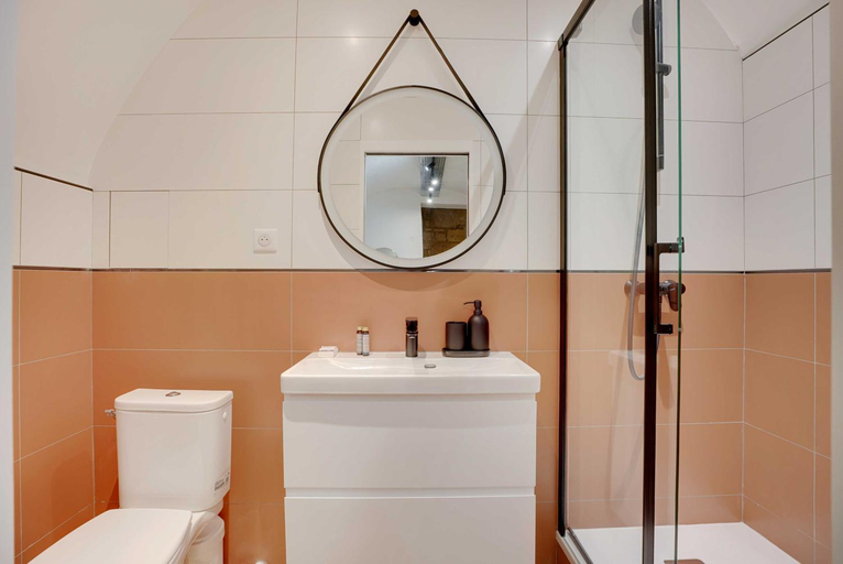 Bathroom 2, Magnifique appt avec 2 salons- 1BD/6P - Notre-Dame, Paris