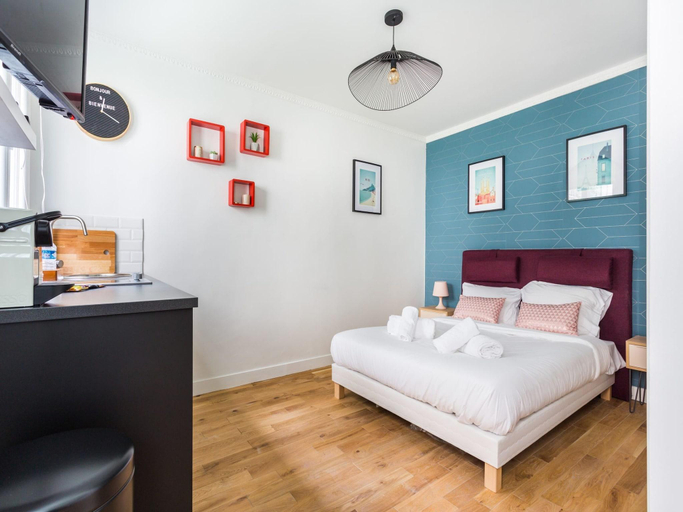 Bedroom 2, Peaceful studio - 2P - Place de la Bastille, Paris