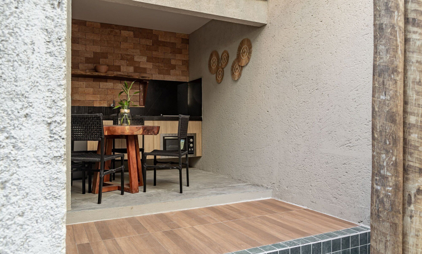 Outdoor dining, Apt With Pool and Barbecue Vnr005, Passo de Camaragibe