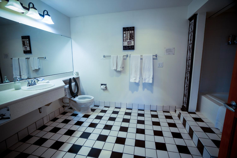 Bathroom 4, Nuk's Executive Suites, Brown