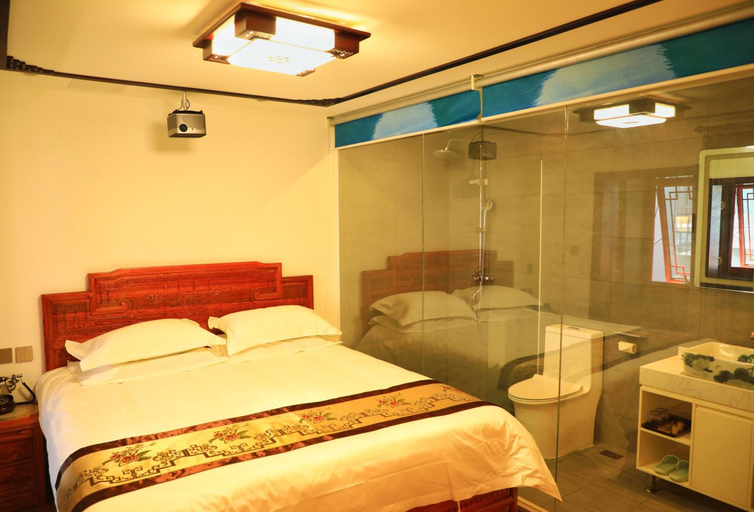 Bedroom 2, Qinfu Hotel - Beijing Nanluoguxiang Houhai Branch, Beijing