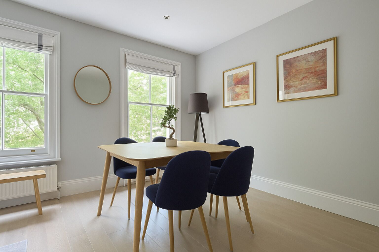 In-room dining 4, 1 Bed Flat near Westfield, London